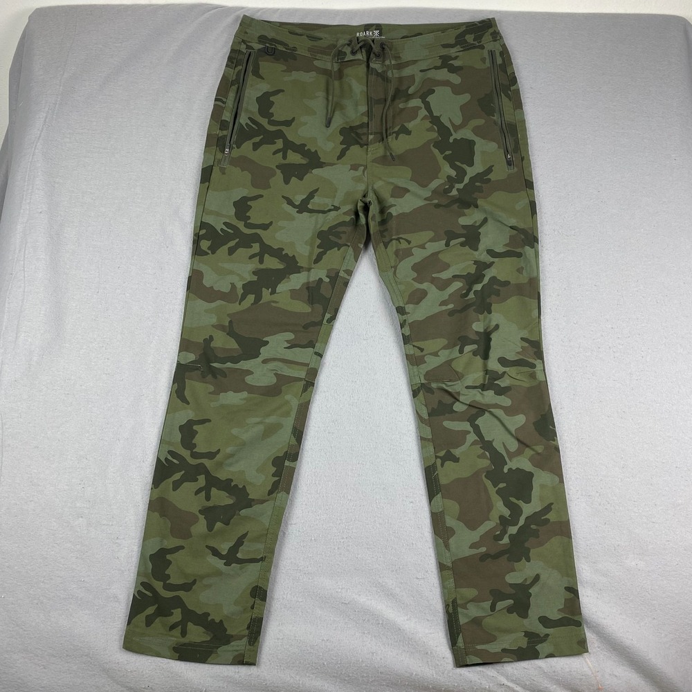 Roark Layover Traveler Pants 2.0 Men's 36x30 Camo Camouflage green